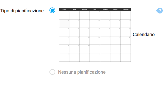 Visualizzare il calendario