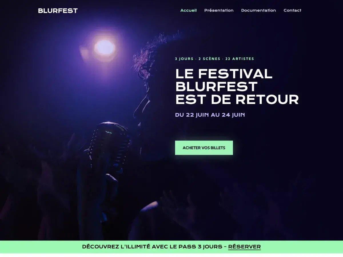 tema e mio web per un festival