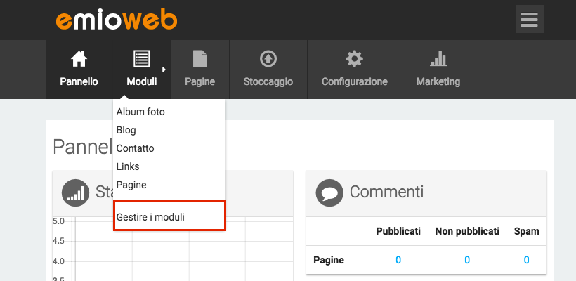 Gestire i moduli 1