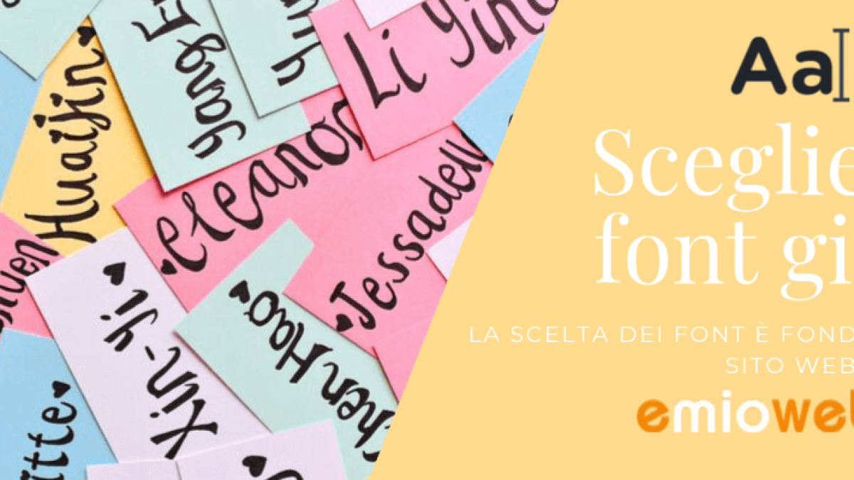 Scegliere dei caratteri